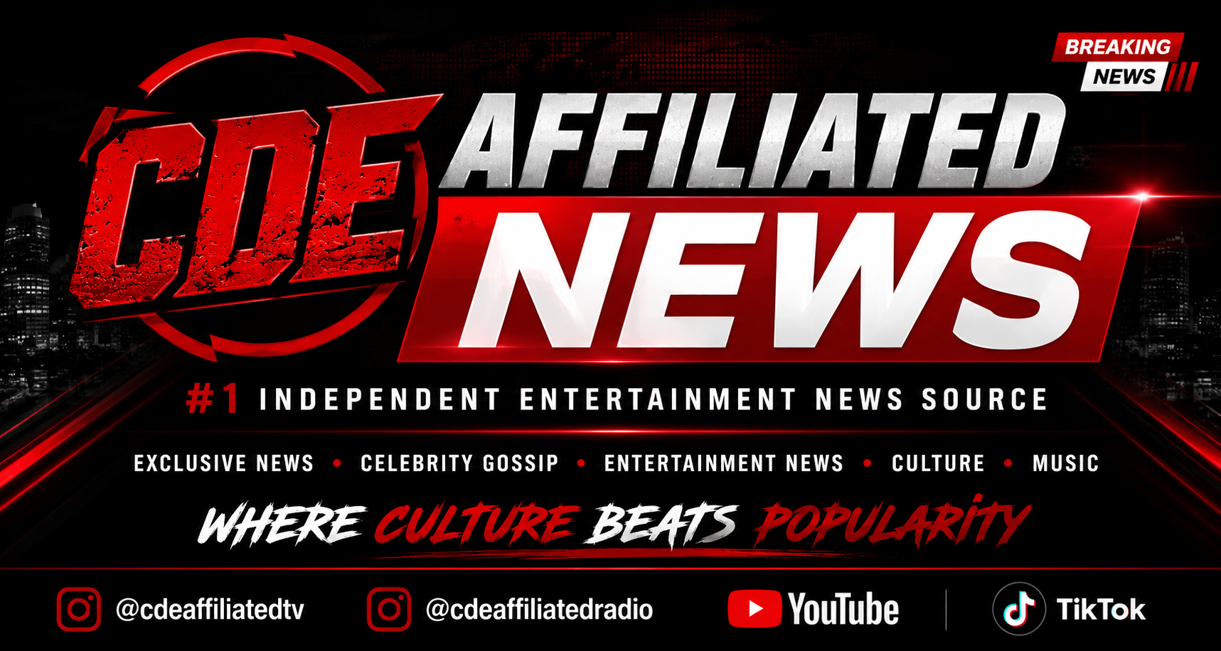 CDE Affiliated News — #1 Independent Entertainment News Source